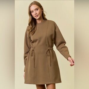 Doe and Rae Casual Brown Dress